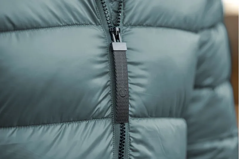 Covalliero Quilted Long Coat Jade Green-3